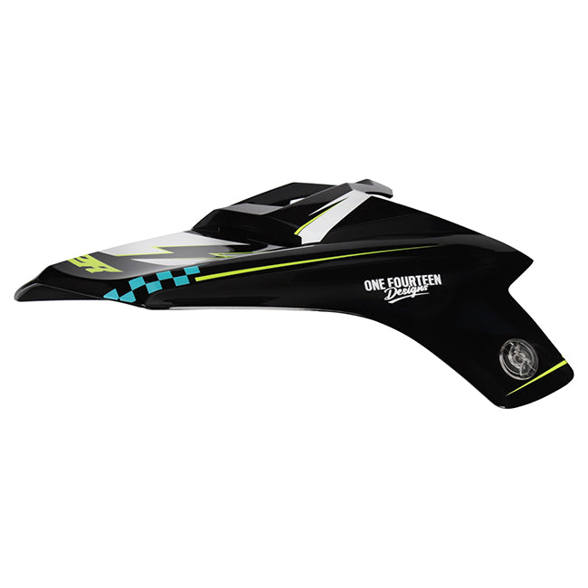 M2R MX2 JR Replacement Peak Lightning PC-2 - Hi Vis / White / Blue