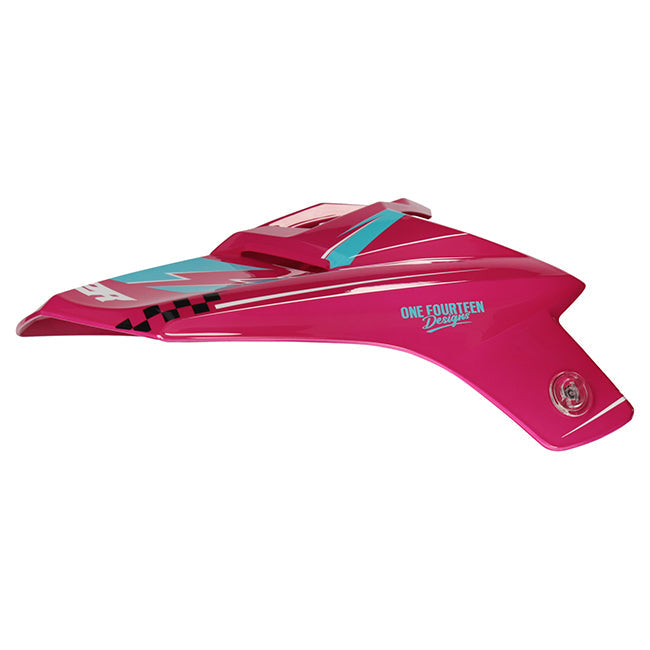 M2R MX2 JR Replacement Peak Lightning PC-7 - White / Blue / Pink