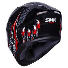 Load image into Gallery viewer, SMK Stellar Taotei (GL237) Full Face Helmet - Black/Grey/Red