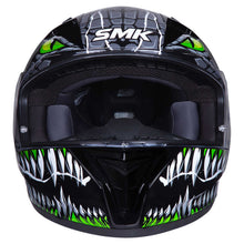 Load image into Gallery viewer, SMK Stellar Taotei (GL268) Full Face Helmet - Black/Grey/Green