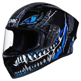 SMK Stellar Taotei (GL265) Full Face Helmet - Black/Grey/Blue