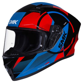 SMK Stellar Faro (GL236) Full Face Helmet - Black/Red/Blue