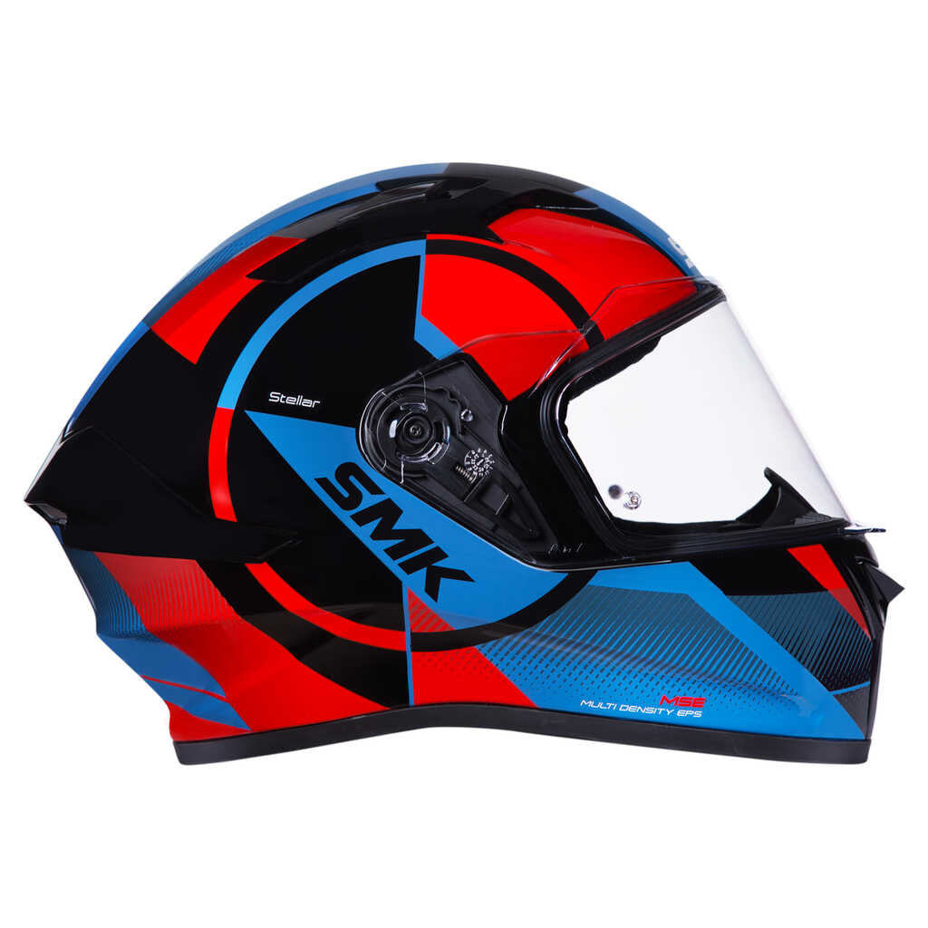 SMK Stellar Faro (GL236) Full Face Helmet - Black/Red/Blue