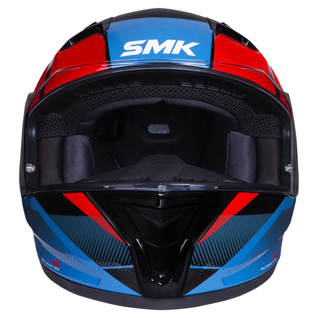 SMK Stellar Faro (GL236) Full Face Helmet - Black/Red/Blue