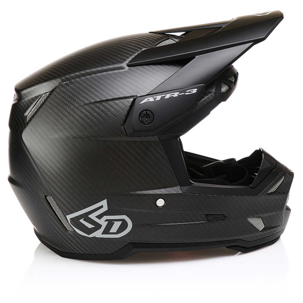 6D ATR-3 MX Full Face Helmet - Matte Black Carbon