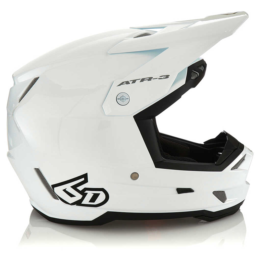 6D ATR-3 Full Face Youth Helmet - Gloss White