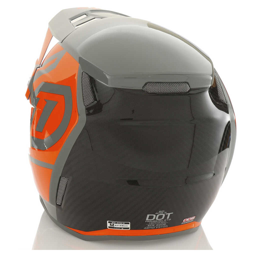 6D ATR-3 HEX Full Face Youth Helmet - Gloss Orange