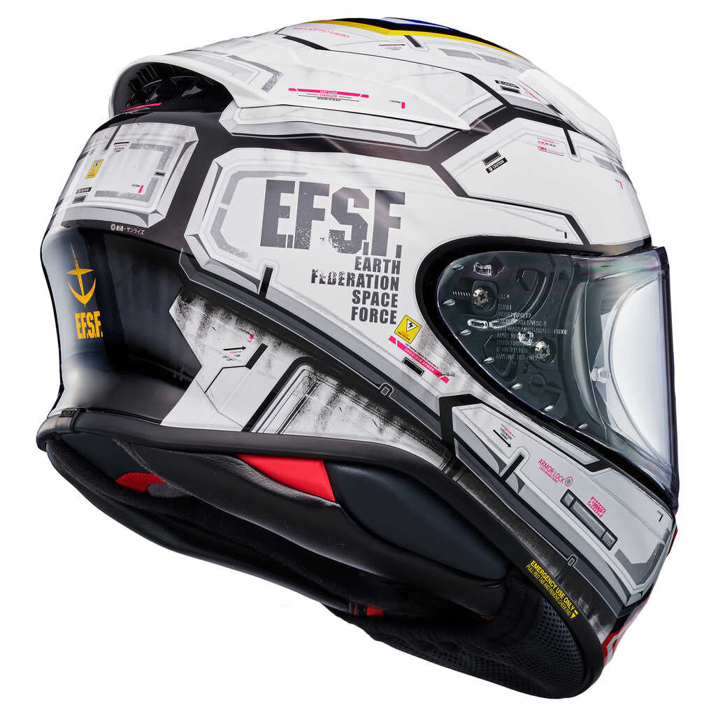 Shoei NXR2 RX-78-02 Gundam Full Face Helmet - White/Red/Blue