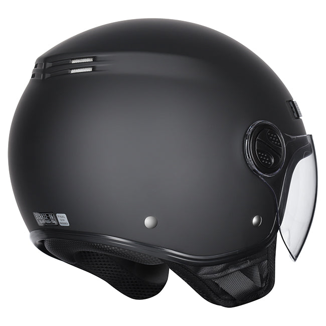 M2R Nimbus Lightweight ABS Helmet - Matt Black
