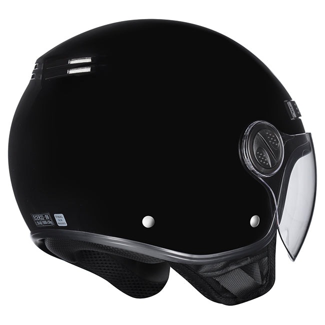 M2R Nimbus Lightweight ABS Helmet - Black