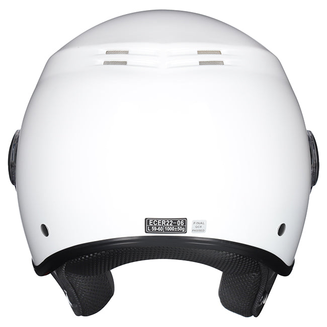 M2R Nimbus Lightweight ABS Helmet - White
