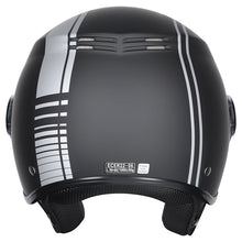 Load image into Gallery viewer, M2R Nimbus PC-5F Lightweight ABS Helmet - Stripe Black Silver
