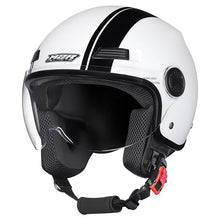Load image into Gallery viewer, M2R Nimbus PC-6 Lightweight ABS Helmet - Stripe White Black