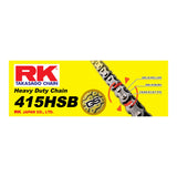 RK CHAIN 415 HEAVY DUTY - 130 LINK - GOLD