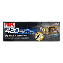 Load image into Gallery viewer, RK CHAIN 420MXU2 - 136 LINK - GOLD (U-RING)