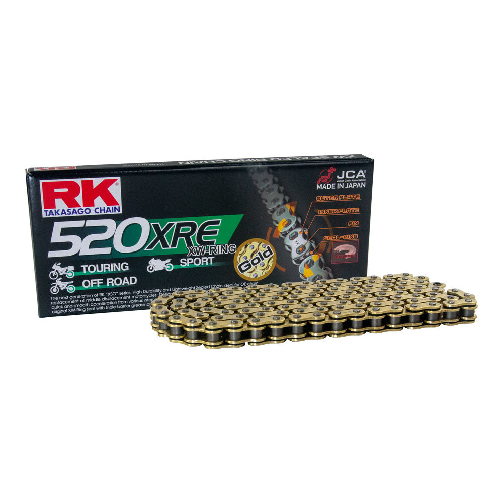 RK CHAIN GB520XRE - 120 LINK GOLD