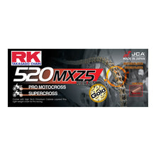 Load image into Gallery viewer, RK CHAIN 520MXZ5 - 120 LINK - GOLD