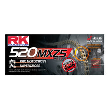 Load image into Gallery viewer, RK CHAIN 520MXZ5 - 120 LINK - RED