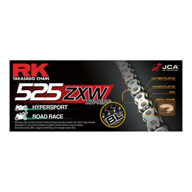 RK CHAIN 525ZXW - 120 LINK - BLACK
