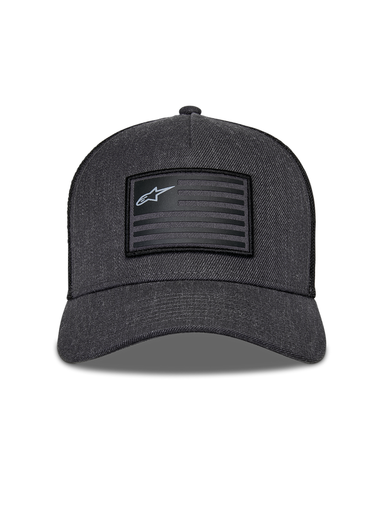 Alpinestars Flag Snapback Hat - Charcoal Heather/Black - View 5 | Everest Motorcycles