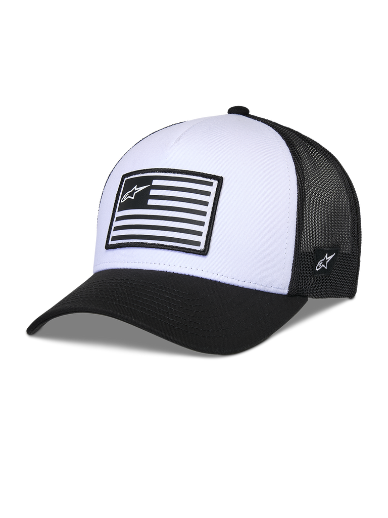 Alpinestars Flag Snapback Hat - White/Black - View 1 | Everest Motorcycles