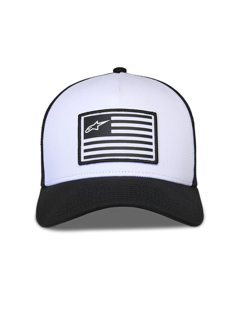 Alpinestars Flag Snapback Hat - White/Black - View 5 | Everest Motorcycles