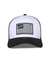 Load image into Gallery viewer, Alpinestars Flag Snapback Hat - White/Black - View 5 | Everest Motorcycles