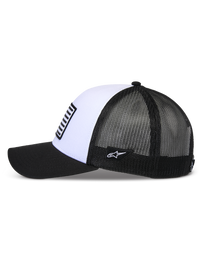 Alpinestars Flag Snapback Hat - White/Black - View 2 | Everest Motorcycles