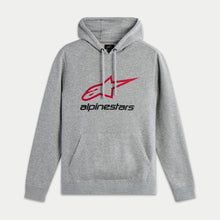 Load image into Gallery viewer, Alpinestars Always V3 Hoodie - Grey Heather/Red/Black