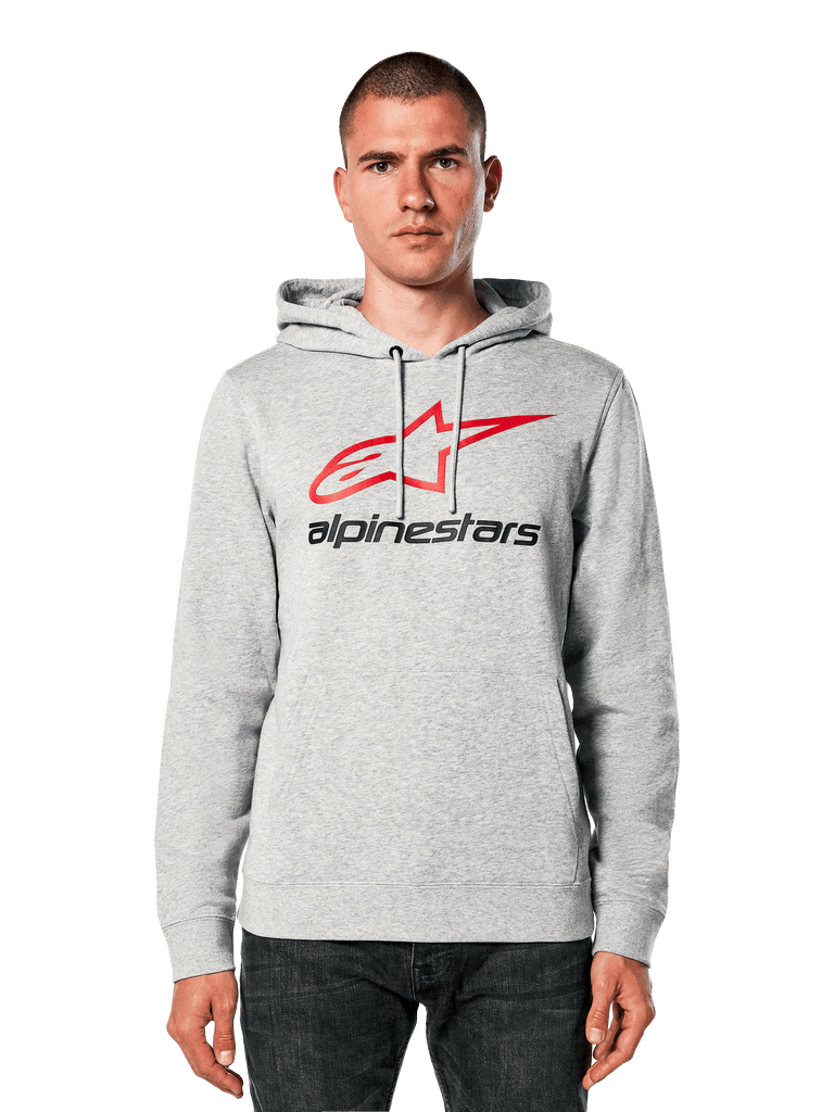 Alpinestars Always V3 Hoodie - Grey Heather/Red/Black