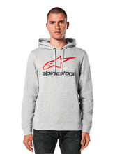 Load image into Gallery viewer, Alpinestars Always V3 Hoodie - Grey Heather/Red/Black