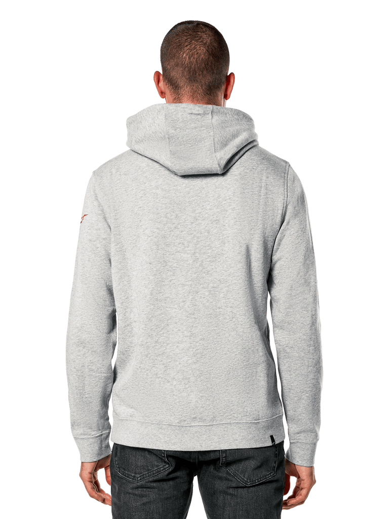 Alpinestars Linear Wordmark V3 Hoodie - Grey Heather/Red/Black