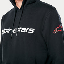 Load image into Gallery viewer, Alpinestars Linear Wordmark V3 Hoodie - Black/White/Red