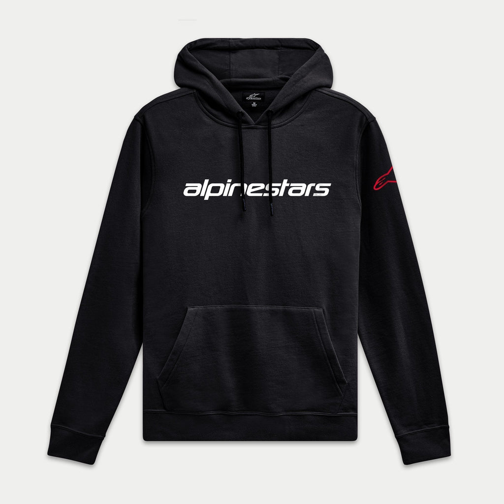 Alpinestars Linear Wordmark V3 Hoodie - Black/White/Red