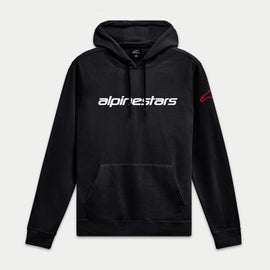 Alpinestars Linear Wordmark V3 Hoodie - Black/White/Red