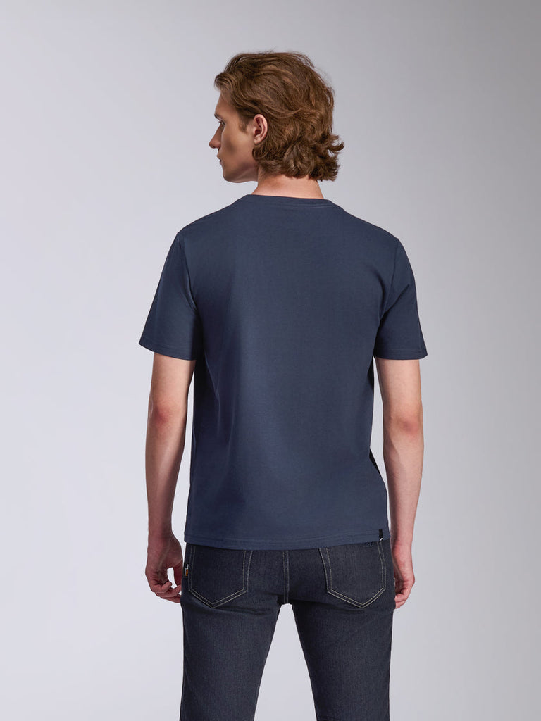 Alpinestars 2.0 CSF Tee - Navy/Orange - View 3 | Everest Motorcycles