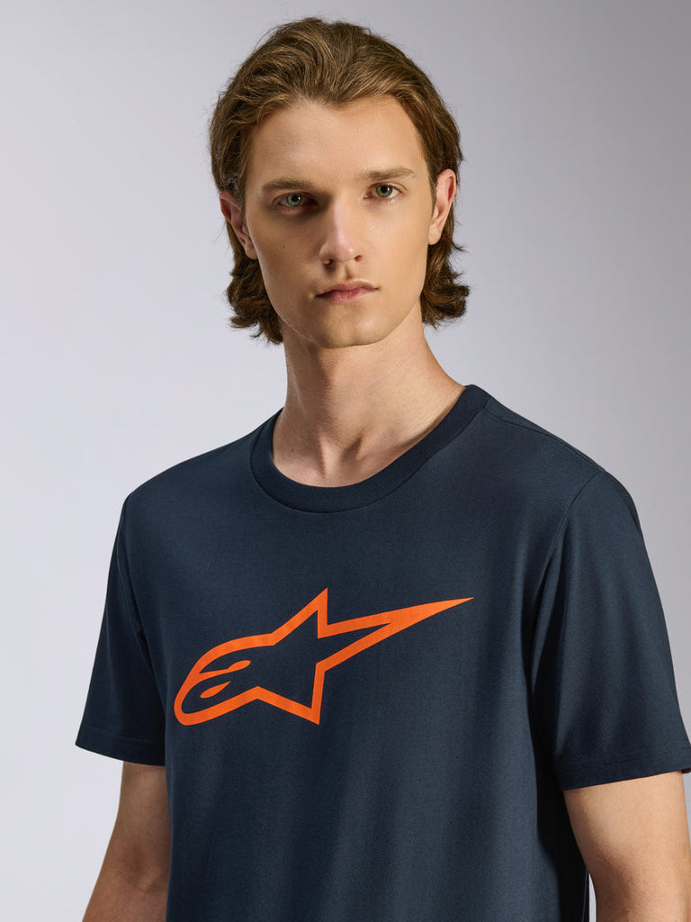 Alpinestars 2.0 CSF Tee - Navy/Orange - View 4 | Everest Motorcycles