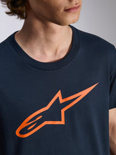 Load image into Gallery viewer, Alpinestars 2.0 CSF Tee - Navy/Orange - View 5 | Everest Motorcycles