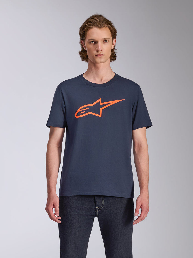 Alpinestars 2.0 CSF Tee - Navy/Orange - View 2 | Everest Motorcycles