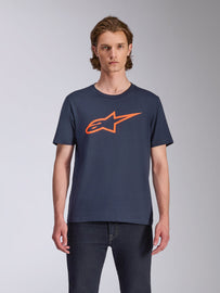 Alpinestars 2.0 CSF Tee - Navy/Orange - View 2 | Everest Motorcycles