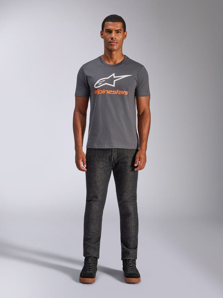 Alpinestars Always 2.0 CSF Tee - Charcoal/White/Orange - View 4 | Everest Motorcycles
