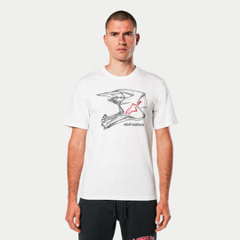 Alpinestars MX Helmet CSF Tee - White