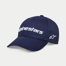 Load image into Gallery viewer, Alpinestars Linear Wordmark 2.0 Hat - Navy White
