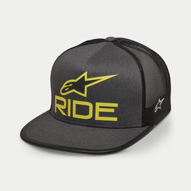 Alpinestars Ride 4.0 Trucker Hat - Charcoal Black Lime