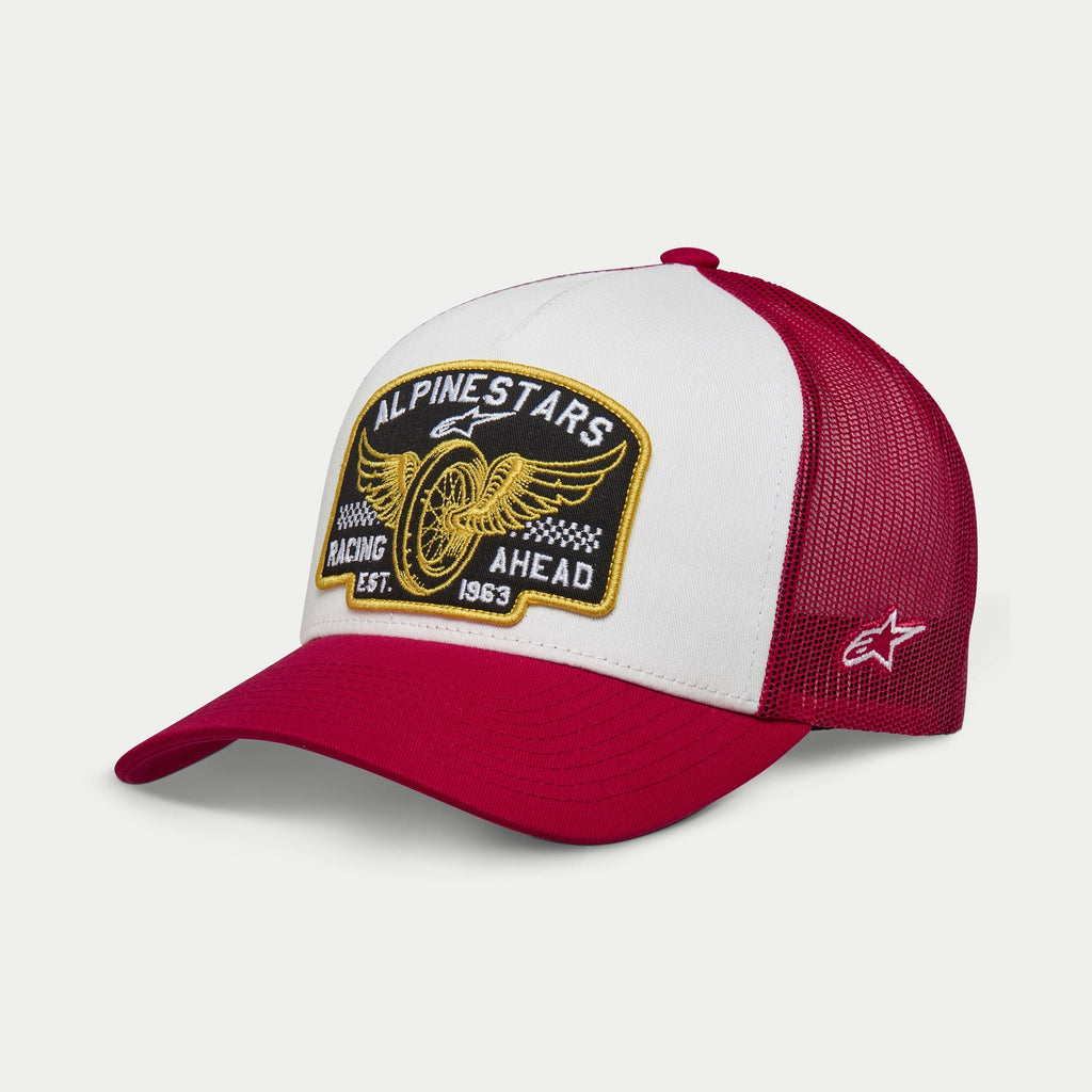 Alpinestars Heritage Patch Trucker Hat - White/Red