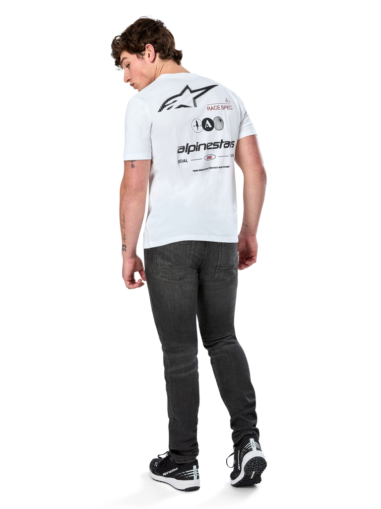 Alpinestars Asym Short Sleeve CSF Tee - White