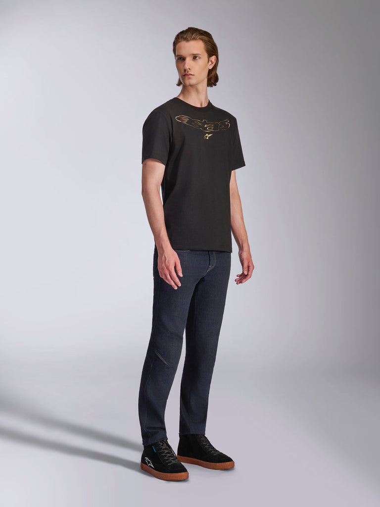 Alpinestars Luxo CSF Short Sleeve Tee - Black - View 4 | Everest Motorcycles