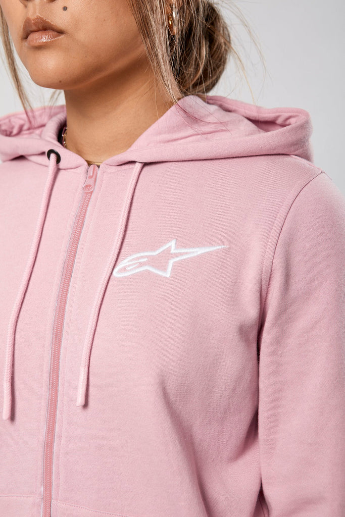 Alpinestars Womens Ageless Chest Hoodie - Pink/White