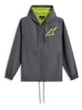 Alpinestars Speeder Chromium Windbreaker Jacket - Charcoal/High Vis Yellow