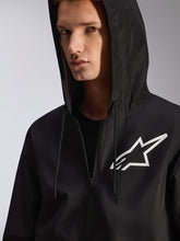 Load image into Gallery viewer, Alpinestars Speeder Chromium Windbreaker Jacket - Black/White - View 4 | Everest Motorcycles